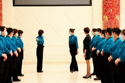 从心出发服务礼仪培训 南郊宾馆全面提升服务品质喜迎盛会